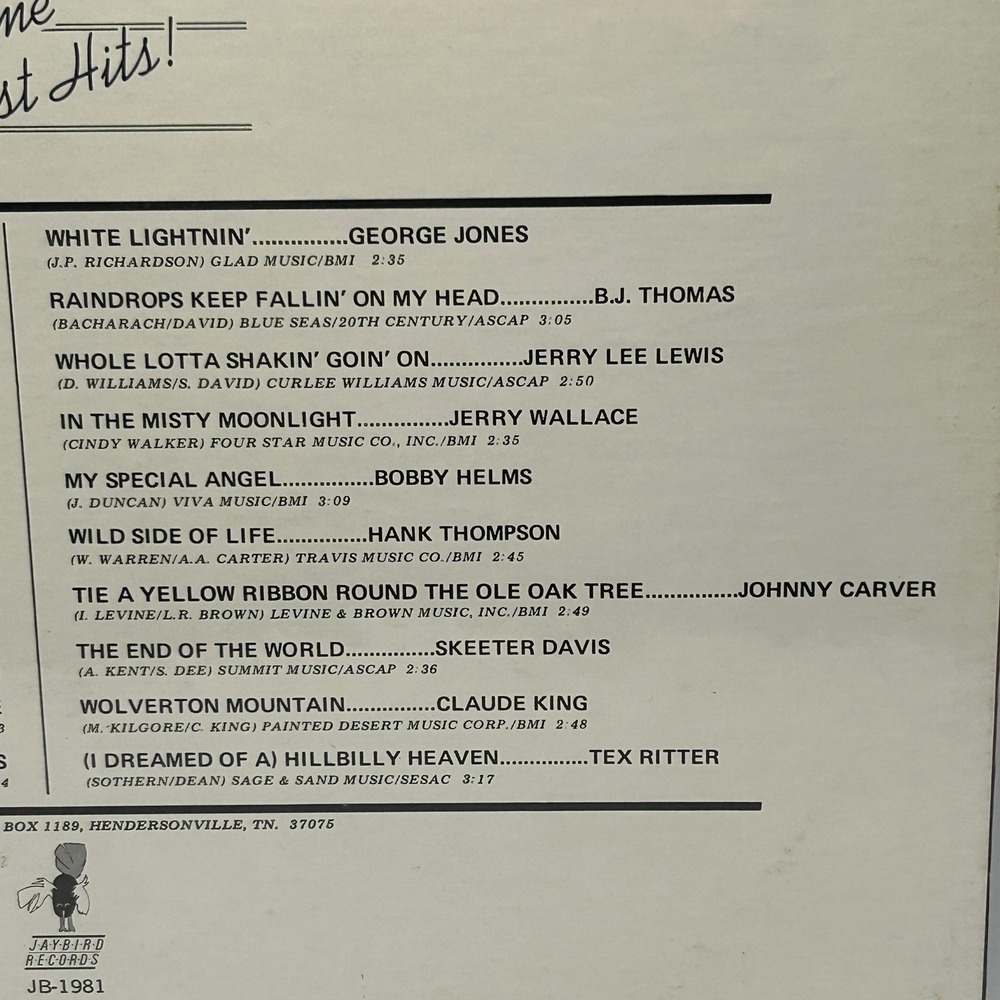 The Best of Country Music All Time Greatest Hits Vinyl Record LP JB 1981 SEALED - Picture 6 of 7